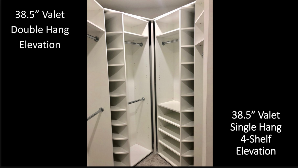 Double Hang Spinning Closet