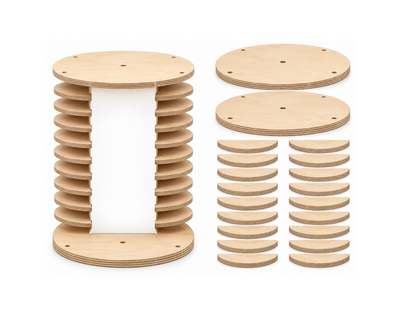 Contour Parts kit with curved shelves and discs
